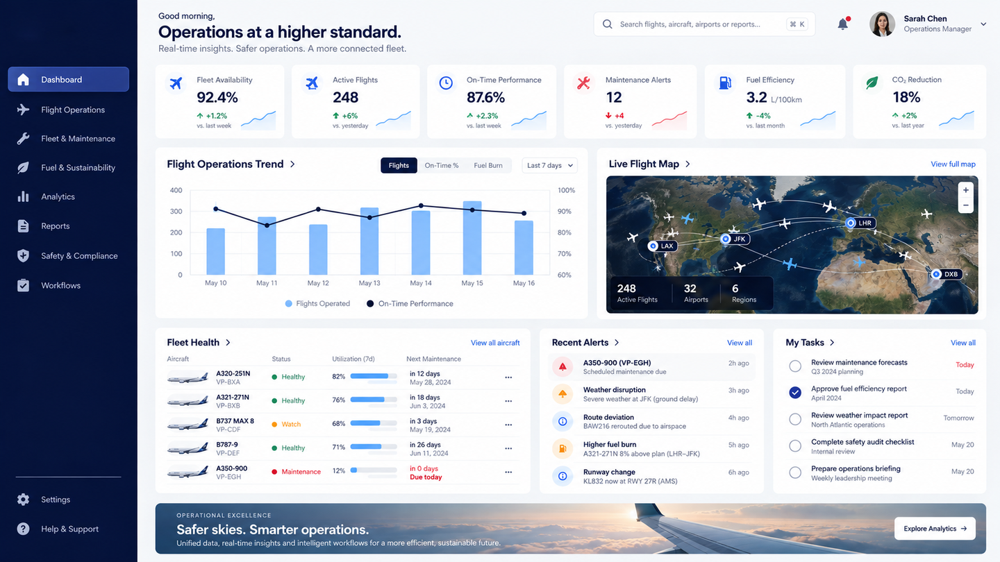 geaerospcae sass analysis dashboard